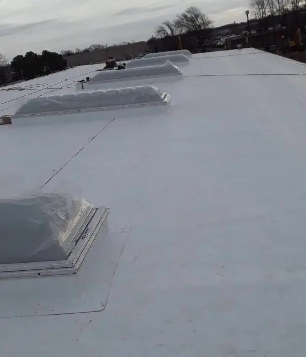 New dynamic dome skylights installed commercial roofing by no limit roofing