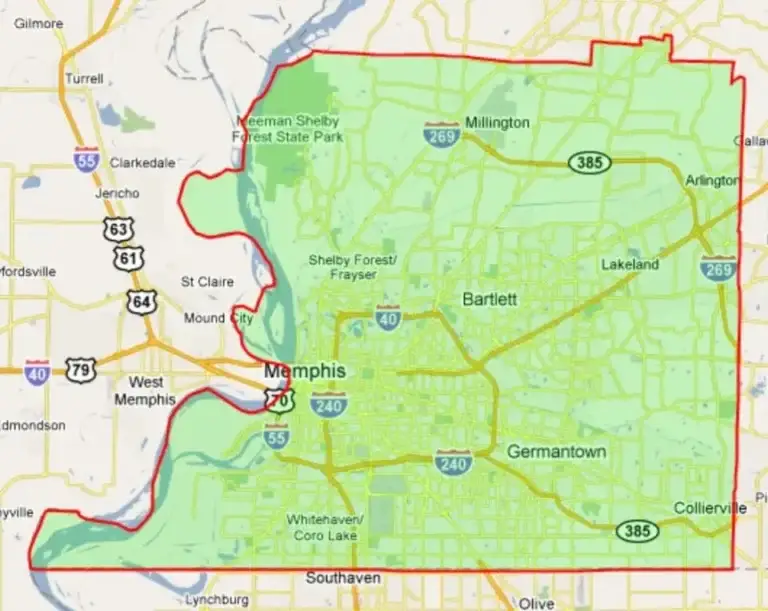 Shelby county map