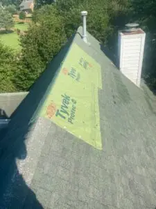 tarp on roof